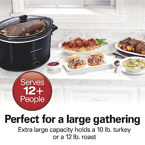 6-Quart Black Portable Slow Cooker Y1429