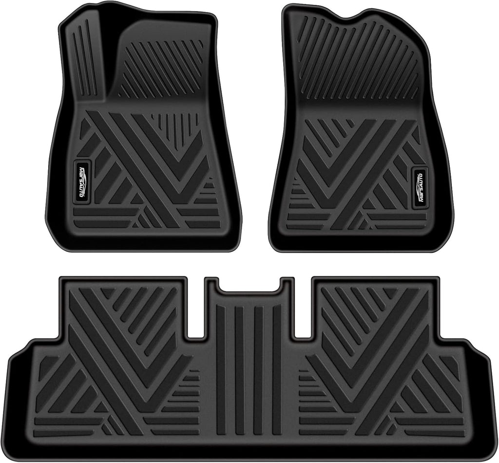 Custom Fit All Weather TPE Black Car Floor Mats Full Set W46652