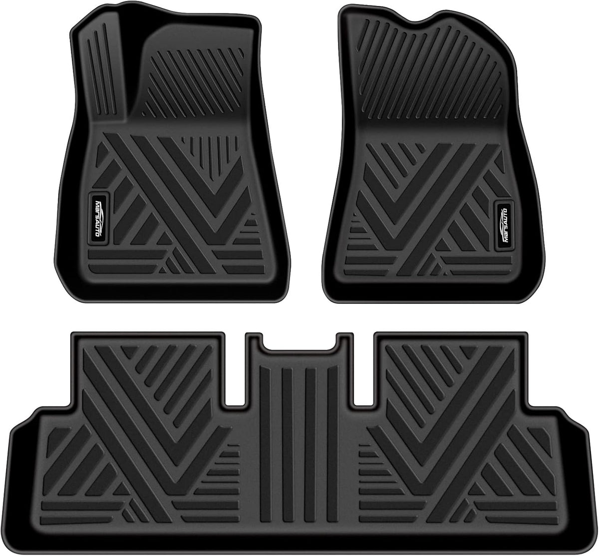 Custom Fit All Weather TPE Black Car Floor Mats Full Set W46652