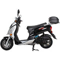 Black 50cc Moped with 10" Aluminum Wheels Y505