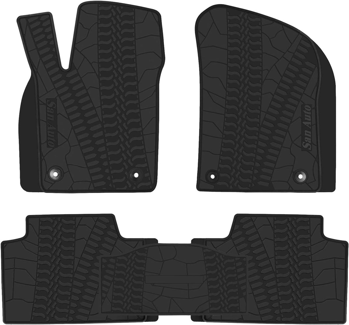 Custom Fit Rubber Car Floor Mats Set J9154