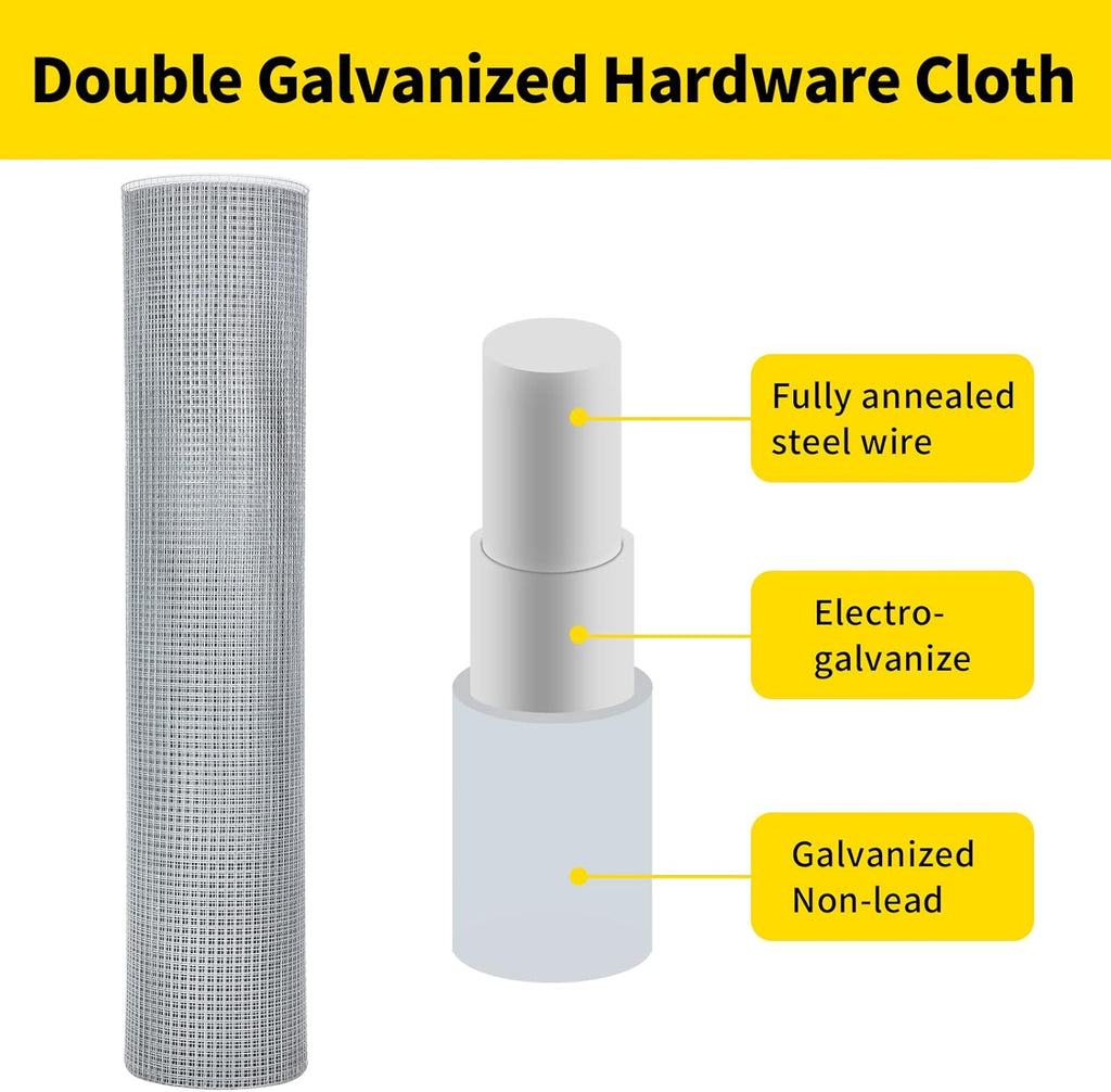 Galvanized Wire Mesh 48inx100ft 19 Gauge P826