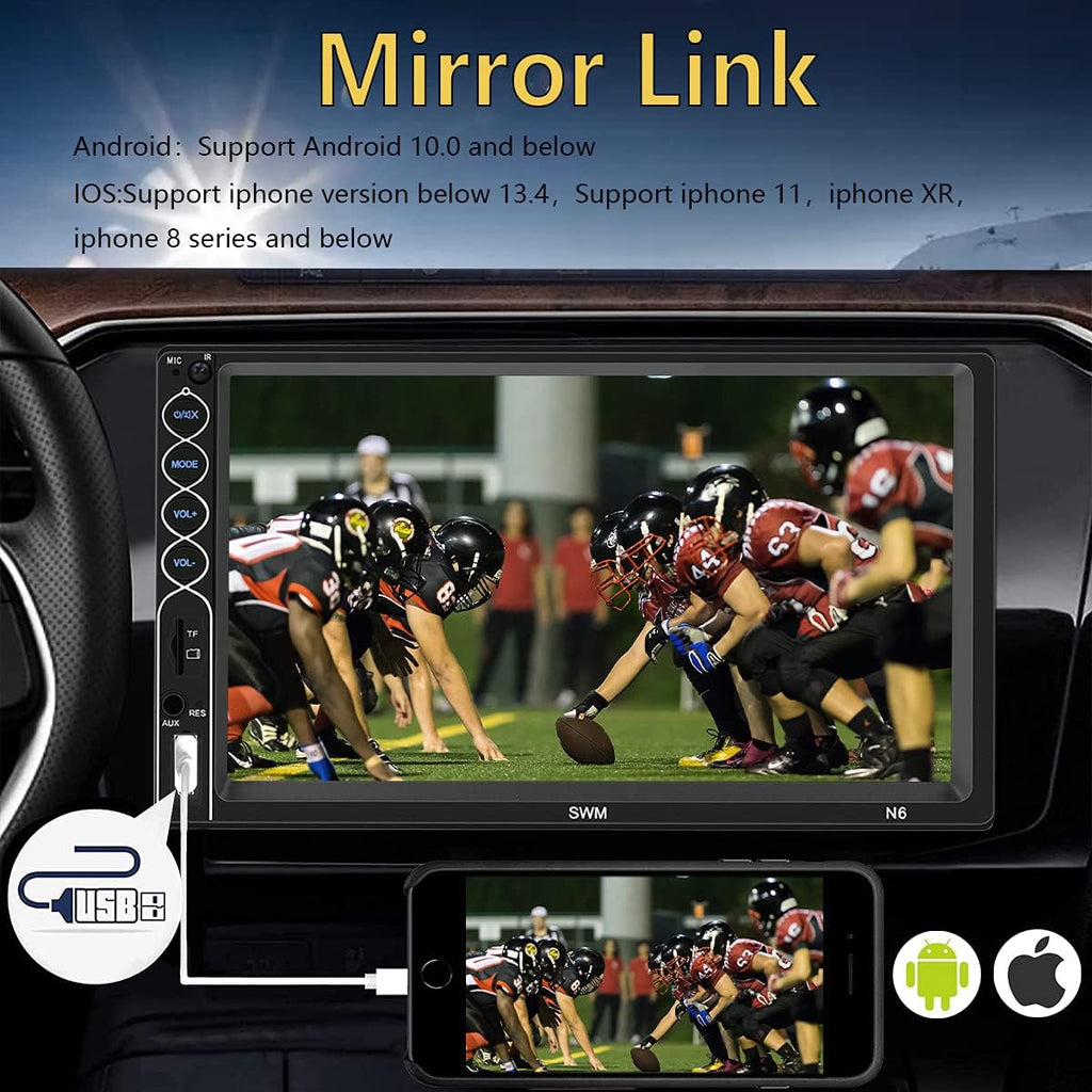 Double Din Car Stereo with Backup Camera J98652