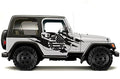 Jeep Wrangler 1999-2006 Vinyl Decal Wrap Kit Matte Black J99290