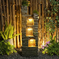 37.4 inches Tall Freestanding Fountain with LED Lights O290