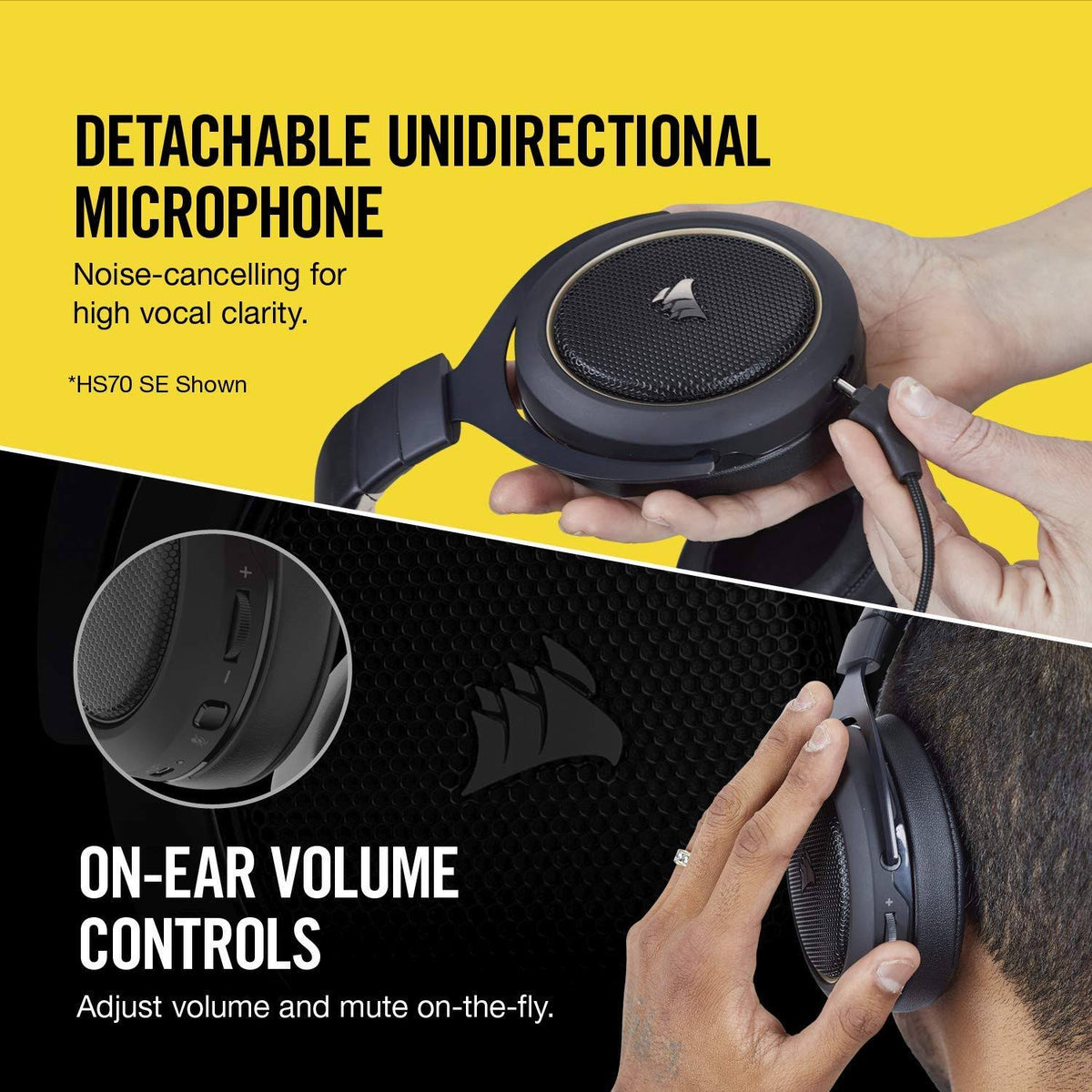 HS70 Carbon 7.1 Surround Sound Gaming Headset W846025