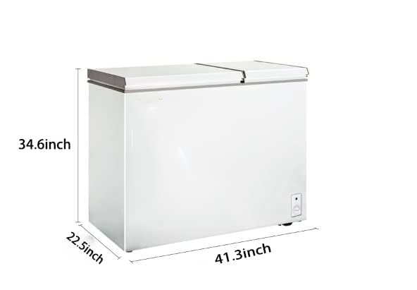 White 7.7 Cu.ft Double Door Chest Freezer with Removable Baskets G45255