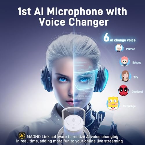 Wireless Microphone with 3-Level Noise Cancellation USB Mic Z940