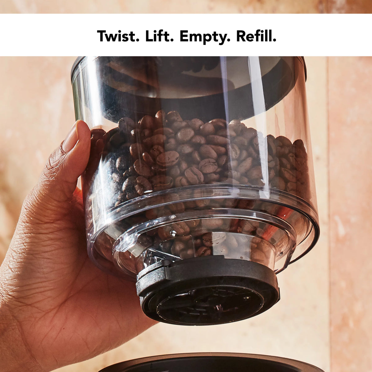 Charcoal Grey Burr Coffee Grinder H459