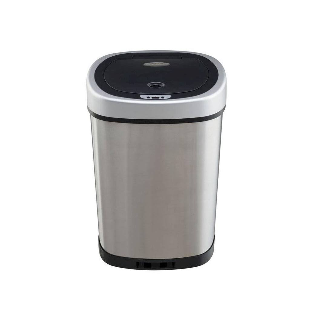 Motion Sensor Oval Touchless 11.1 Gallon Trash Can K334