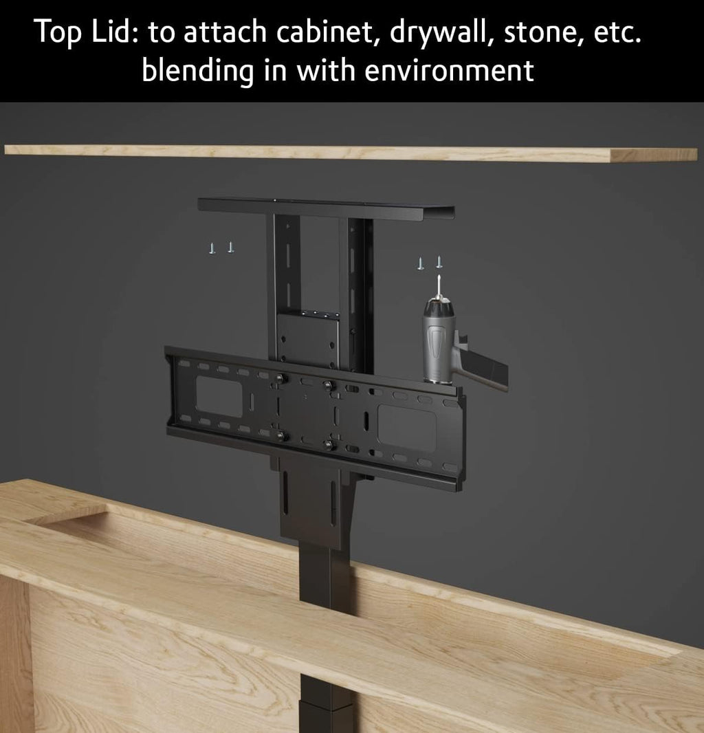Motorized TV Lift Mount for 37"-77" TV's with RF Remote S7233