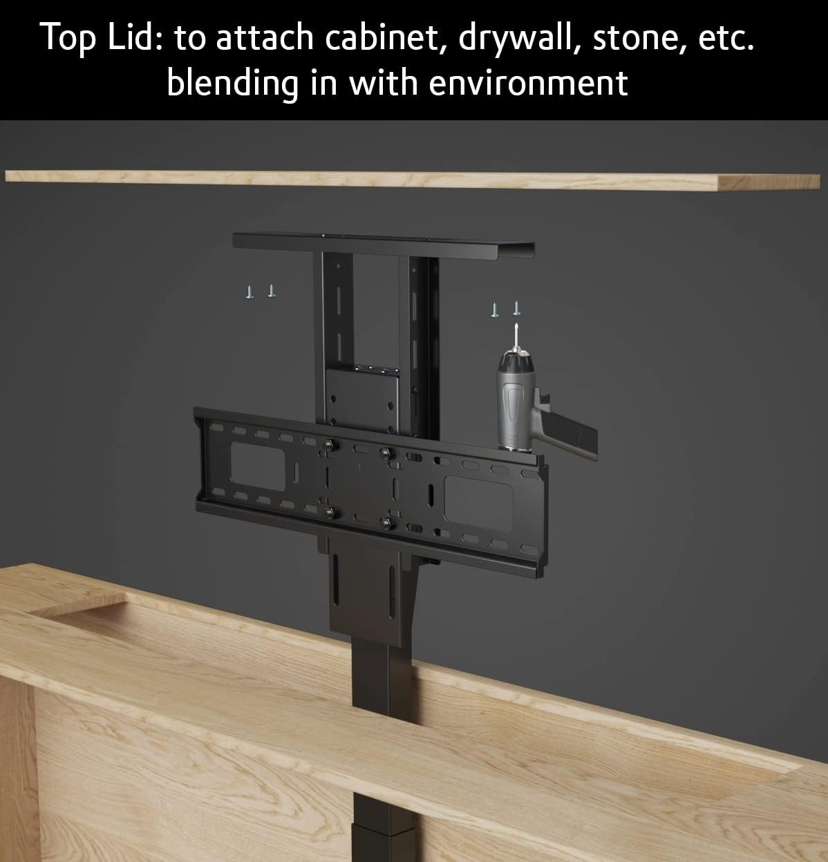 Motorized TV Lift Mount for 37"-77" TV's with RF Remote S7233