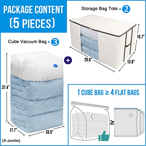 Cube Vacuum Compression Storage Bags I3648