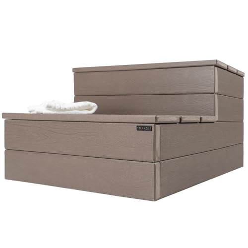 Hot Tub Steps, Gray Non-Slip, Heavy Duty Outdoor Spa Stairs N421506