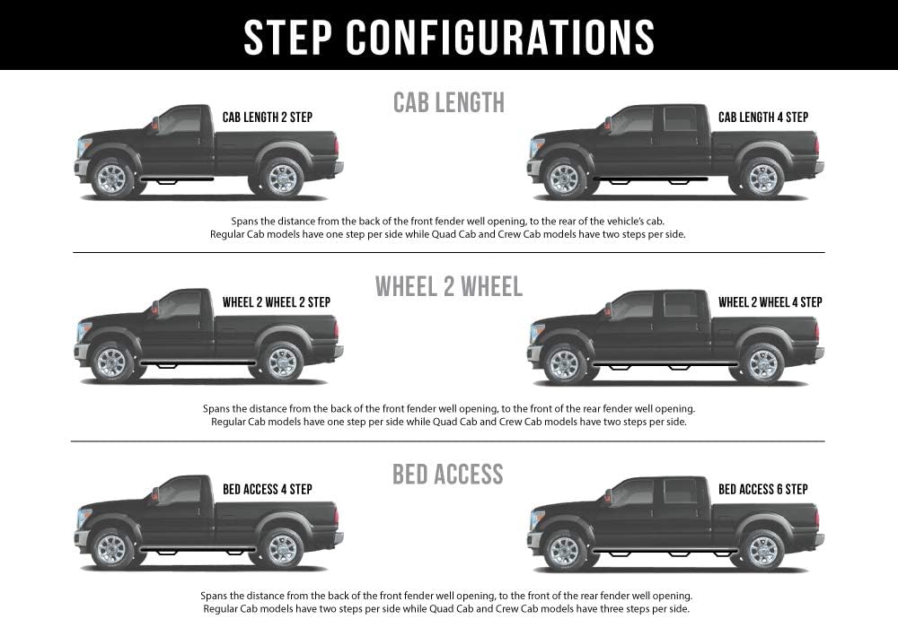 Cab Length Textured Black Running Boards Q677608