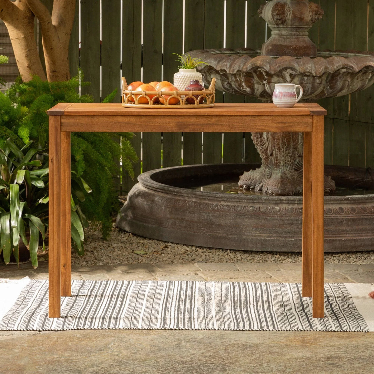 Acacia Wood Counter Height Table J3357