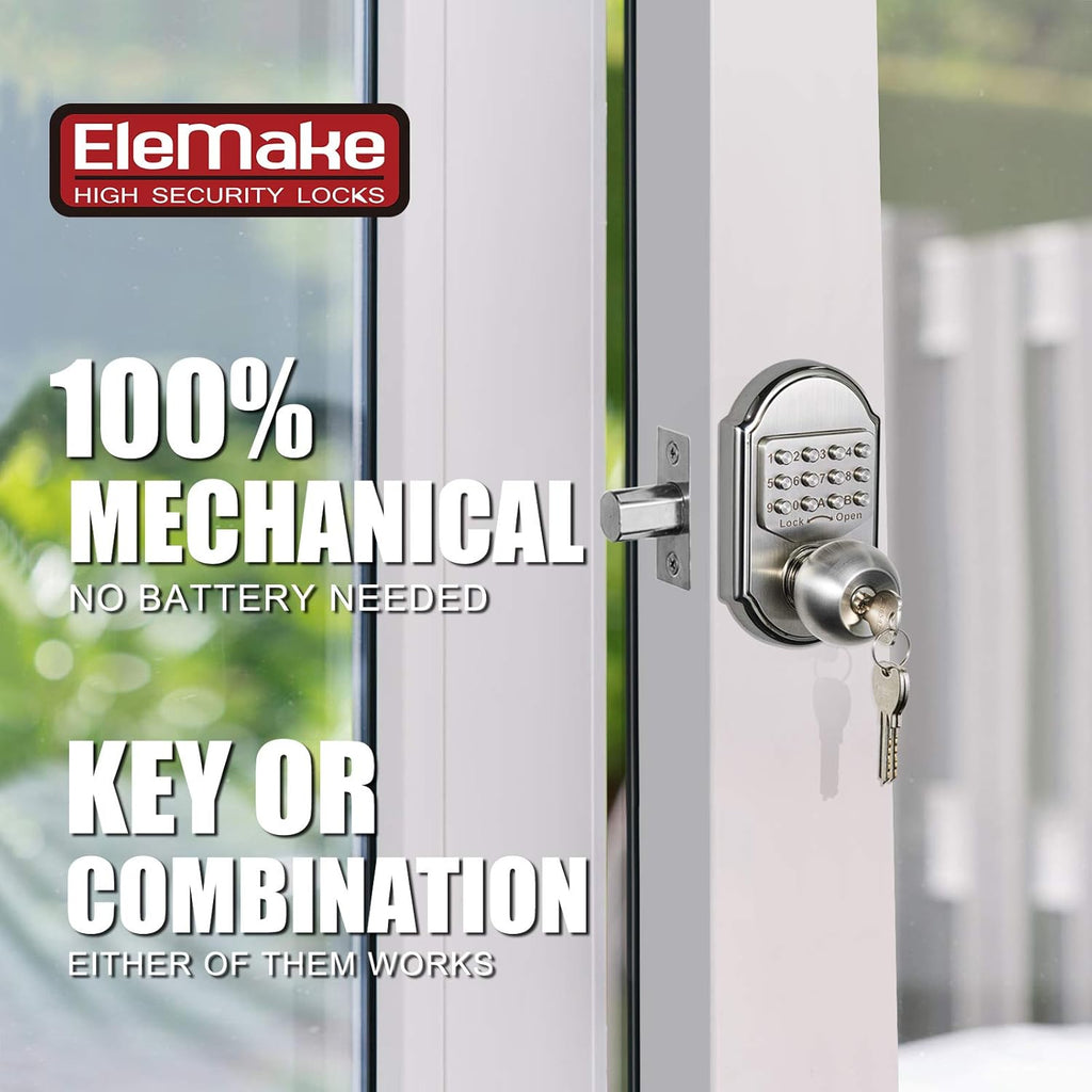 Keyless Entry Door Lock Keypad Stainless Steel 304 W73231