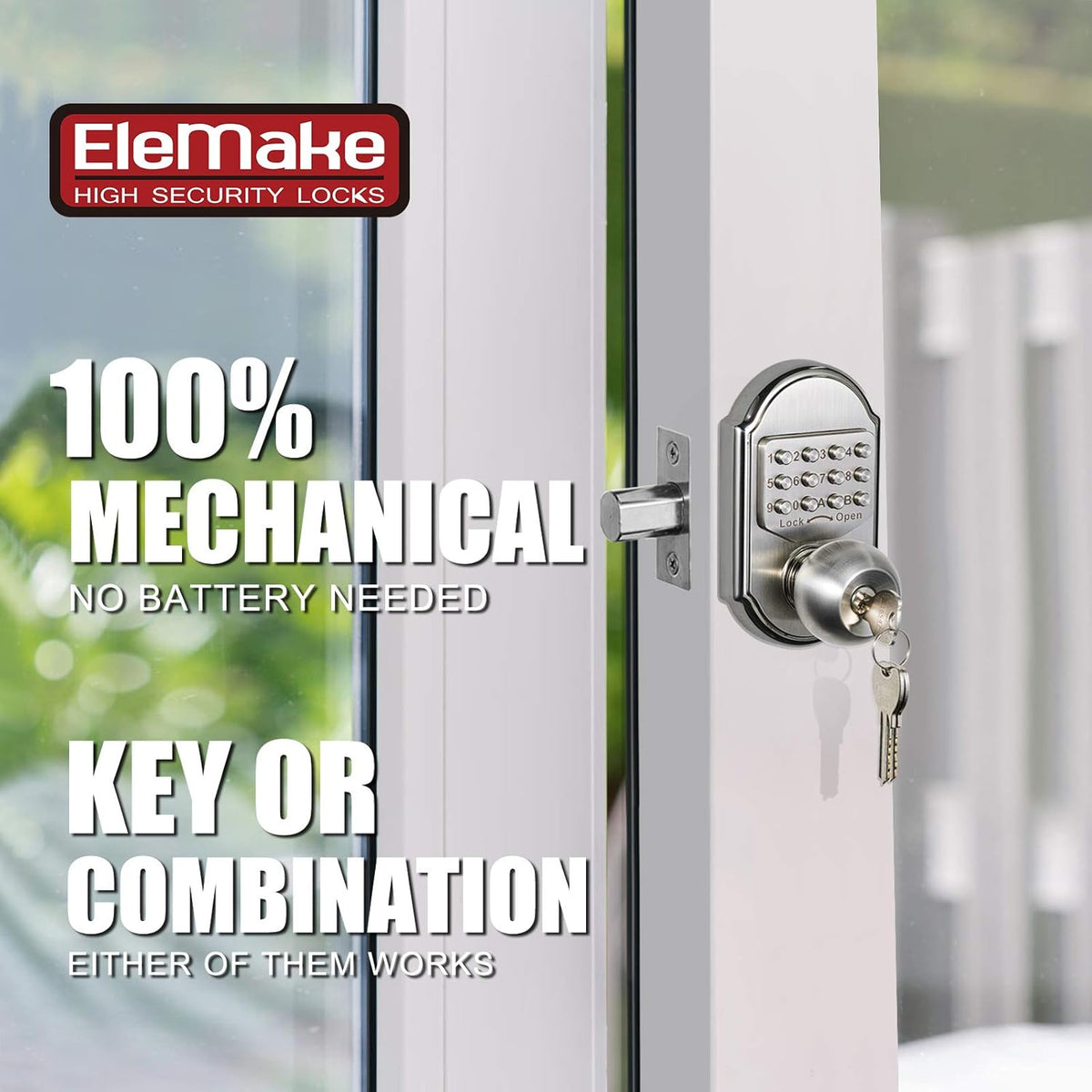 Keyless Entry Door Lock Keypad Stainless Steel 304 W73231