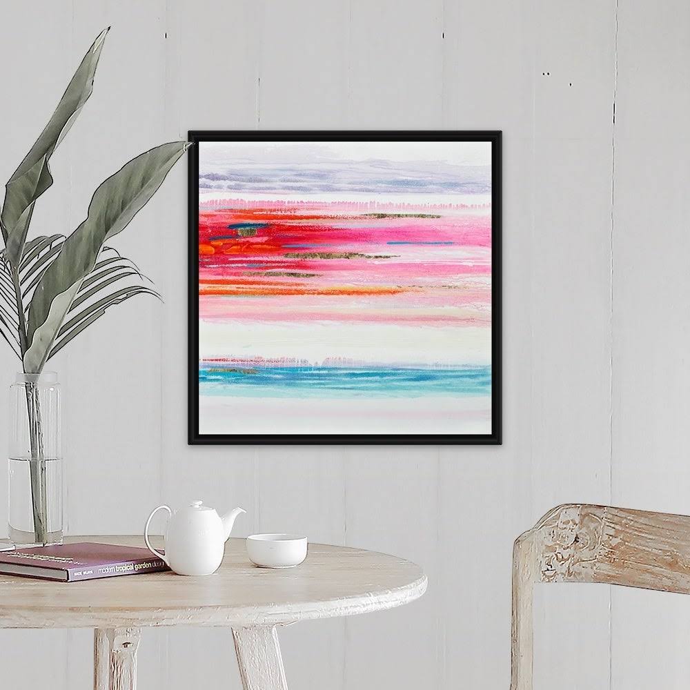 Black Float Frame Canvas Art 24 x 24 U657906