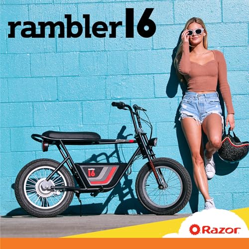 36V Electric Minibike with 15.5 MPH, 11.5 Miles Range & Helmet for Adults K47607