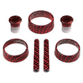 7 Pcs Carbon Fiber Interior Knob Kit L965