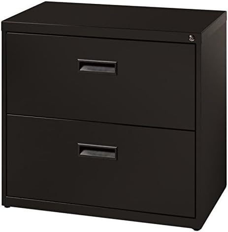 Black 2 Drawer Lateral File Cabinet H71079