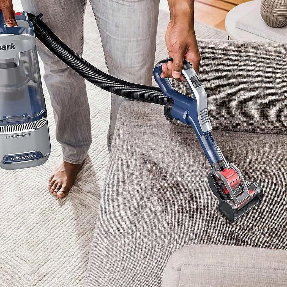 Open Box Navy Upright Vacuum I381