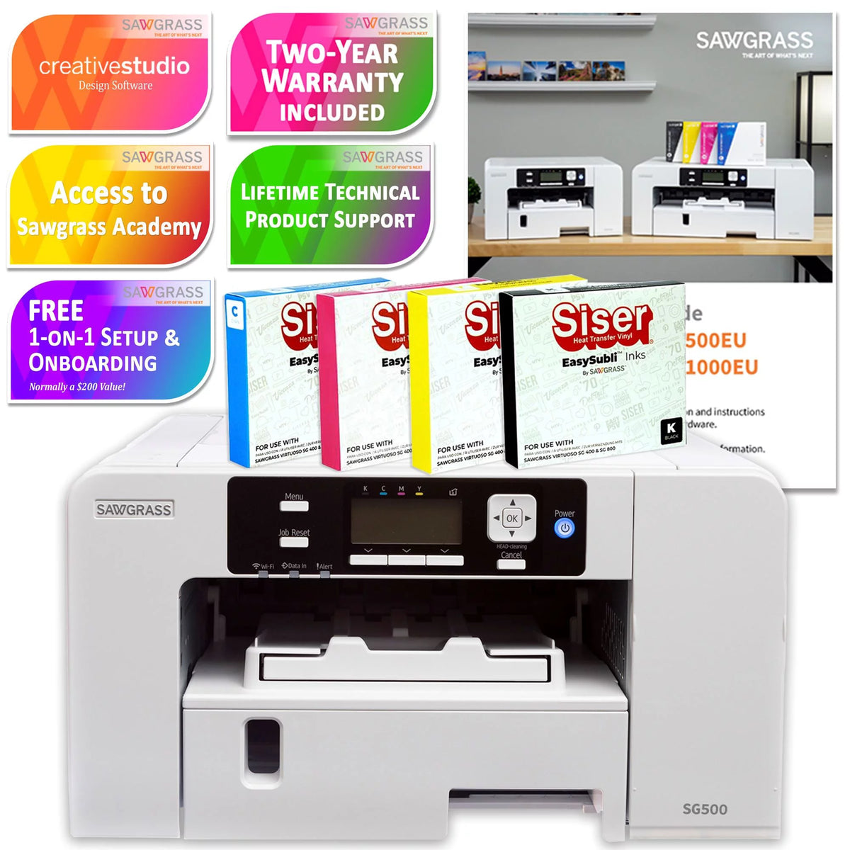 Sublimation Printer with Mug Press Bundle O27328