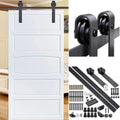 Carbon Steel Sliding Barn Door Hardware Kit B84787