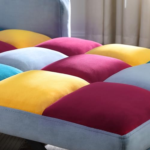 3-in-1 Convertible Chair Bed, 31.5 Inch Pull Out Sofa Bed with Adjustable Backrest, Solid Wood Feet W637441