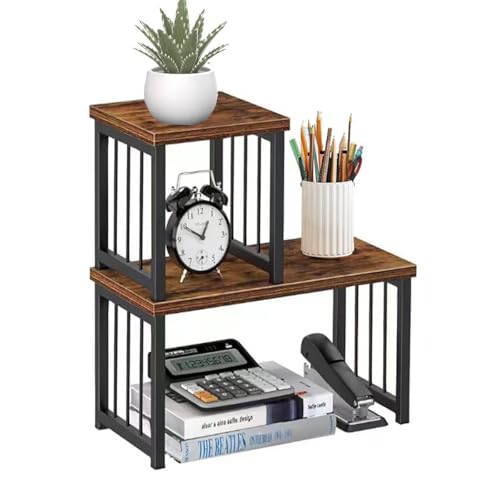Rustic Brown Desktop Bookshelf K3258
