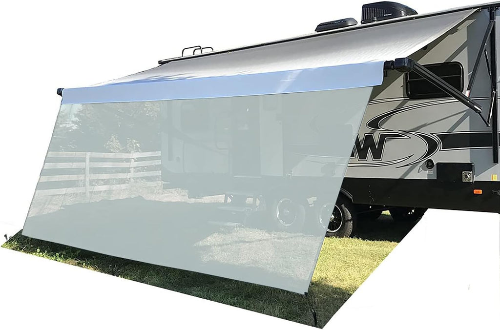 Beige Mesh RV Awning Sun Shade Screen U184