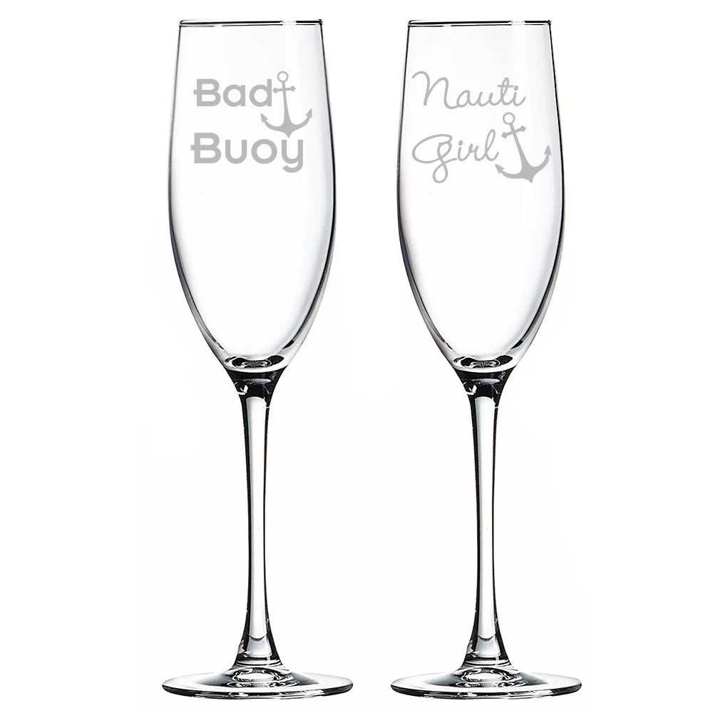 Set of 2 Champagne Flute Glasses W248
