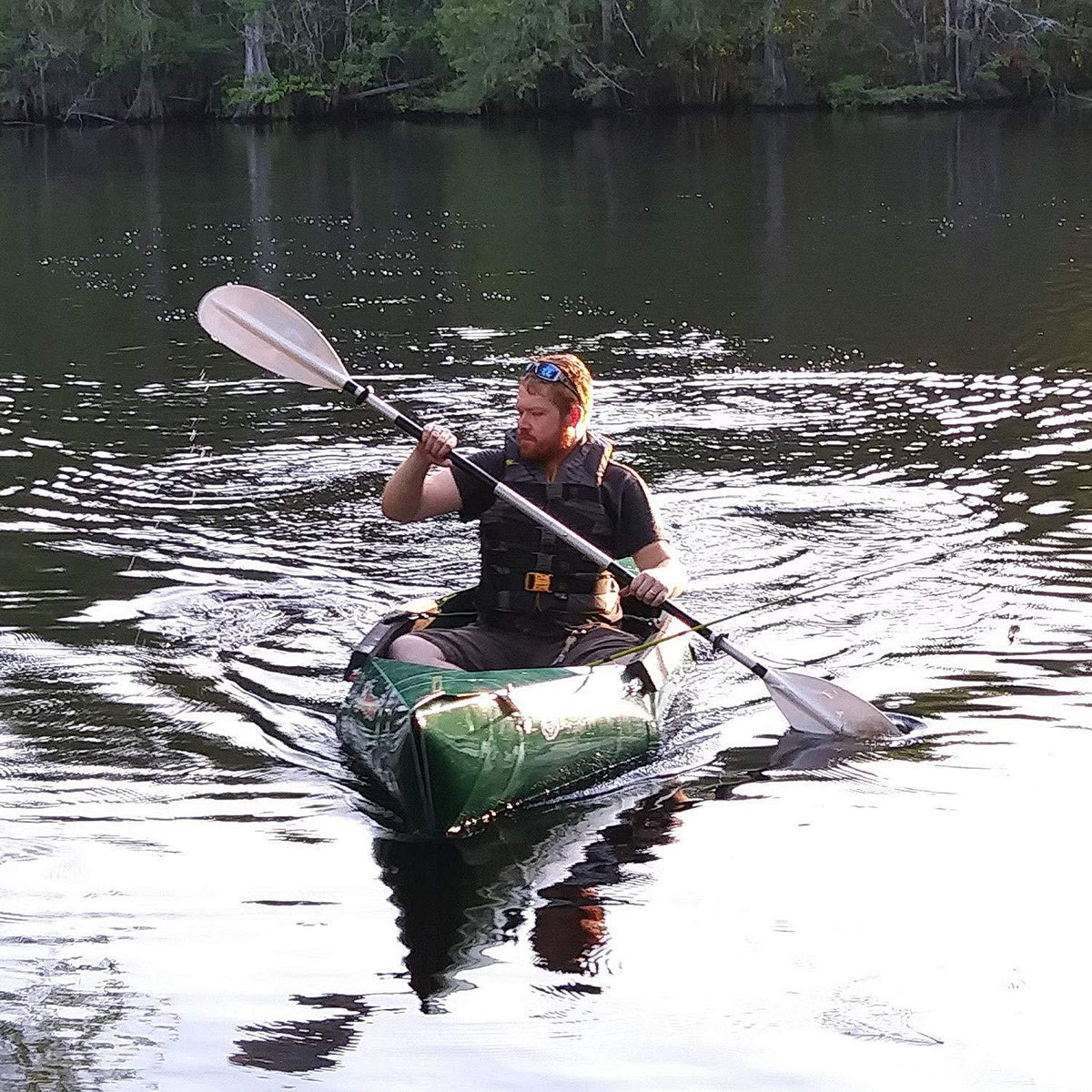 10 Ft Foldable Kayak Dark Yellow V6796