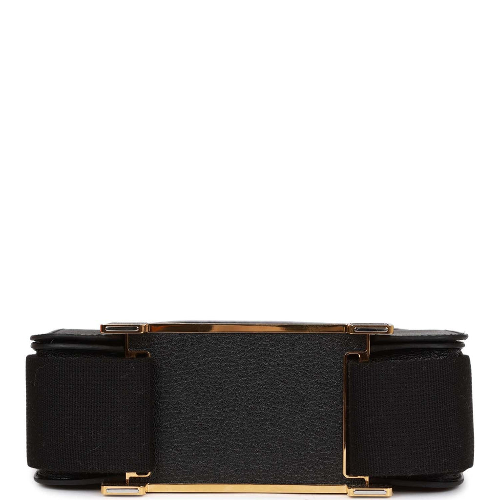 Black Chevre Gold Hardware Geta U887384
