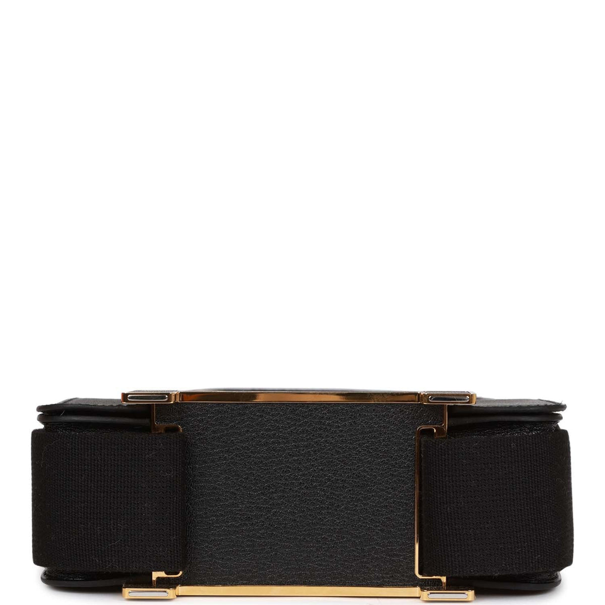 Black Chevre Gold Hardware Geta U887384