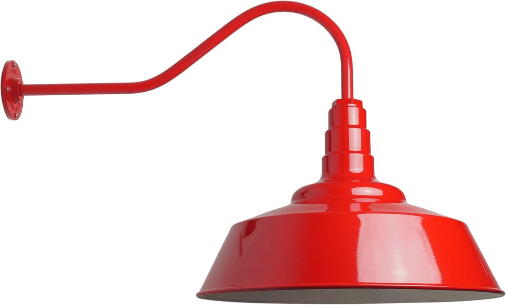 20 inch Dome Gooseneck Outdoor Wall Mounted Barn Light F5055