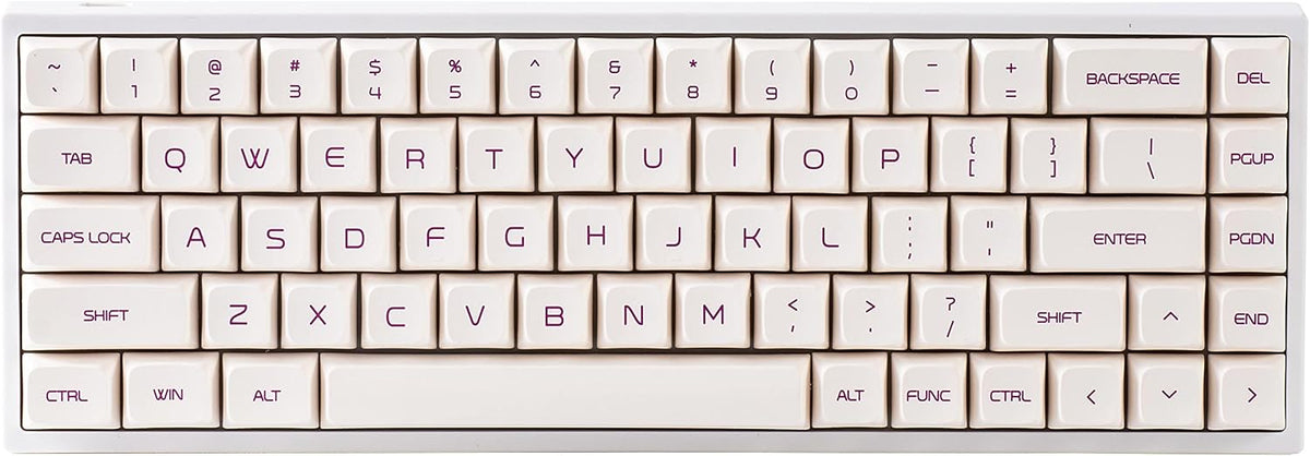 Hot Swappable Mechanical Keyboard 68-Key Translucent ABS RGB Backlit J108480