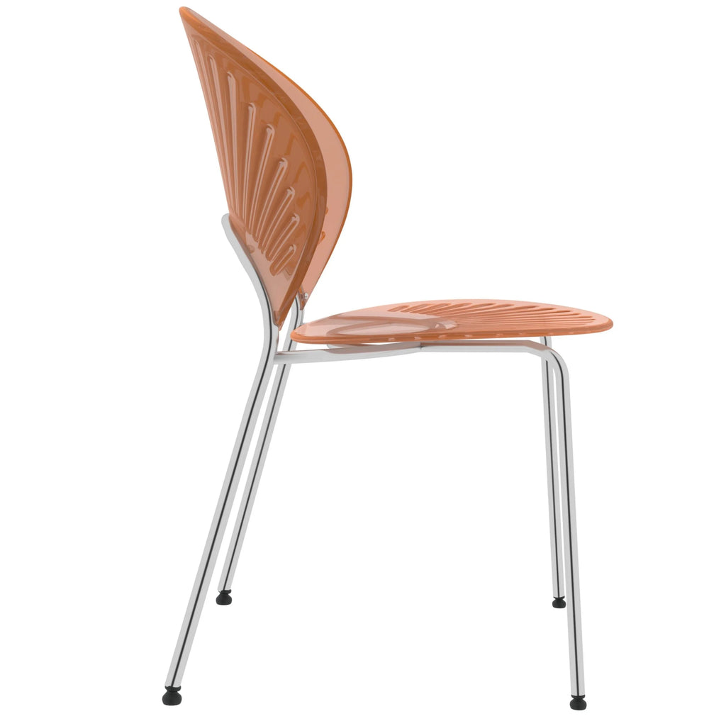 Amber Plastic Dining Chair Set of 4 S78930