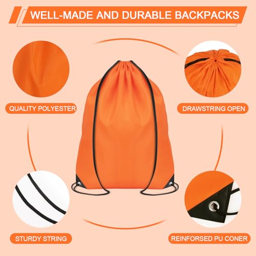 30 Pcs Nylon Drawstring Backpack E68596
