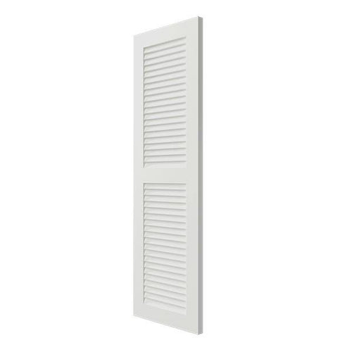 12x22W x 30x22H Exterior Composite Louvered Shutters (Per Pair), Unfinished Y4202