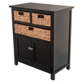 Black Wood Storage Cabinet W18049