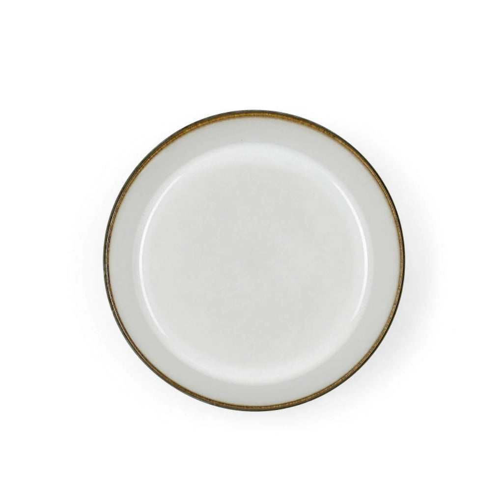 Stoneware Bowl Plate Deep 18cm Grey Cream P56135