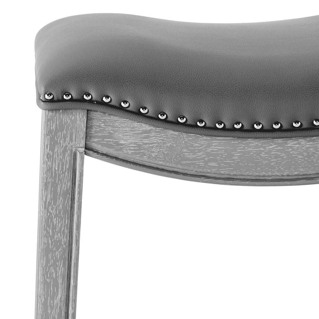 Blue PU Leather Bar Stool P842
