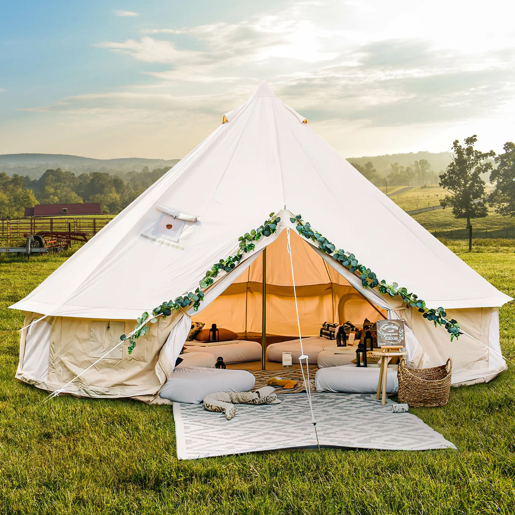 4 Seasons Waterproof Cotton Camping Tent with Stove Jacks G46024