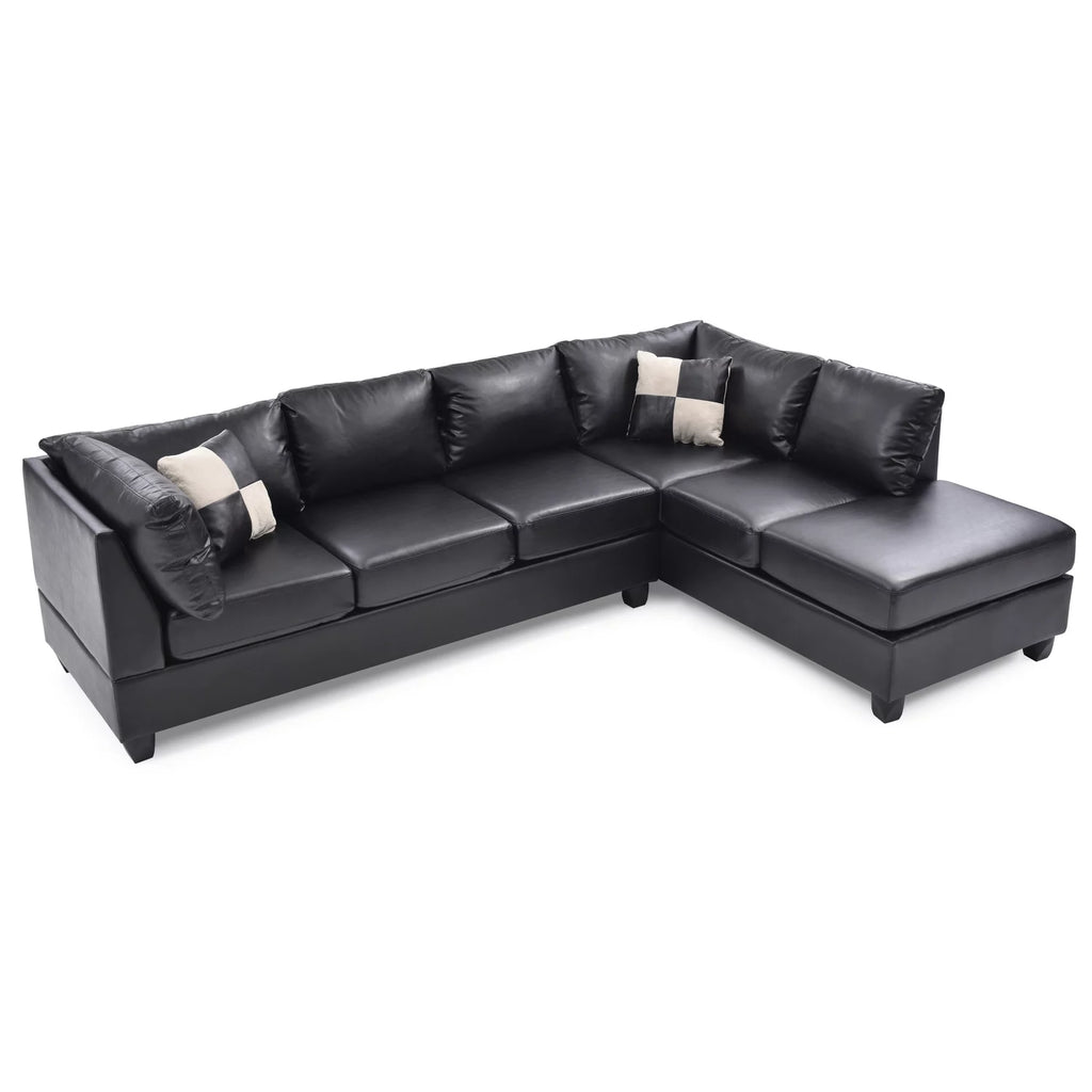 Black Sectional S1714