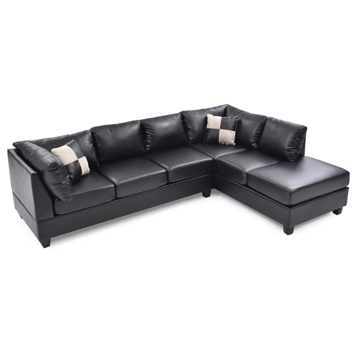 Black Sectional S1714