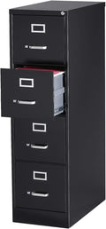 4 Drawer Black Letter File Cabinet R392352
