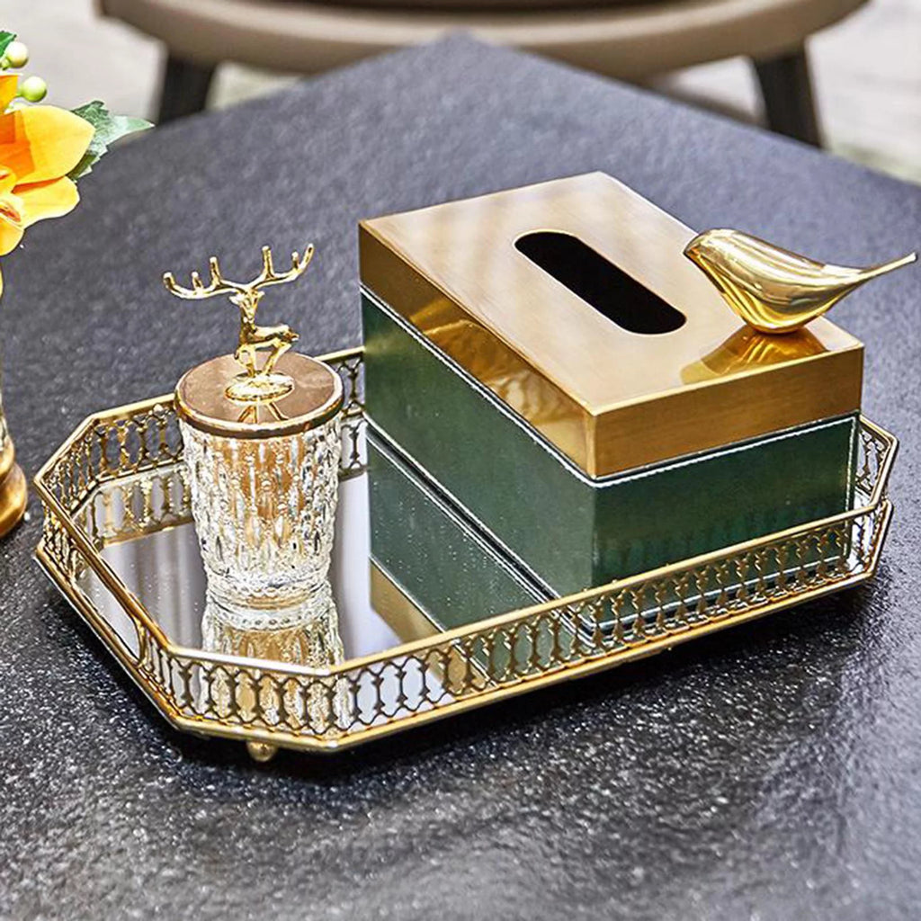 Gold Mirror Tray V685