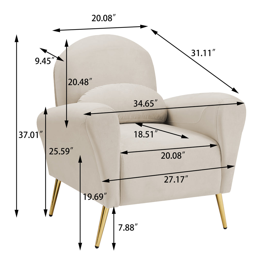 Blue Upholstered Armless Chair V8354